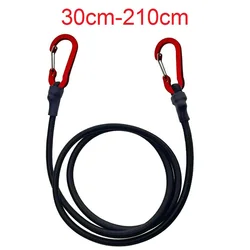 30-210cm 7 Types Stretch Elastic Ropes Latex Bungee Cords With Hooks Lightweight Bikes Tie Car Luggage Packing Roof Rack Strap