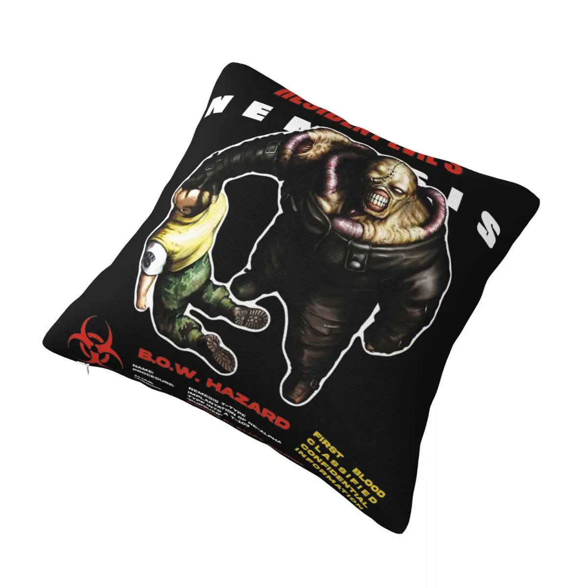 Bedroom Decor RESIDENT EVILs 3- NEMESIS V1 Pillowcase Accessories Pillow Covers Zipper Multi-Size