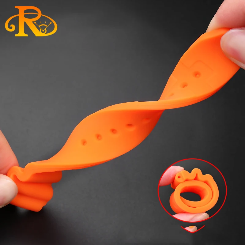 Silicone strap For CASIO swordfish diving watch MDV-106 MDV-107 MTP-VD01D efr-303l watchband Orange green men\'s wrist band 22mm