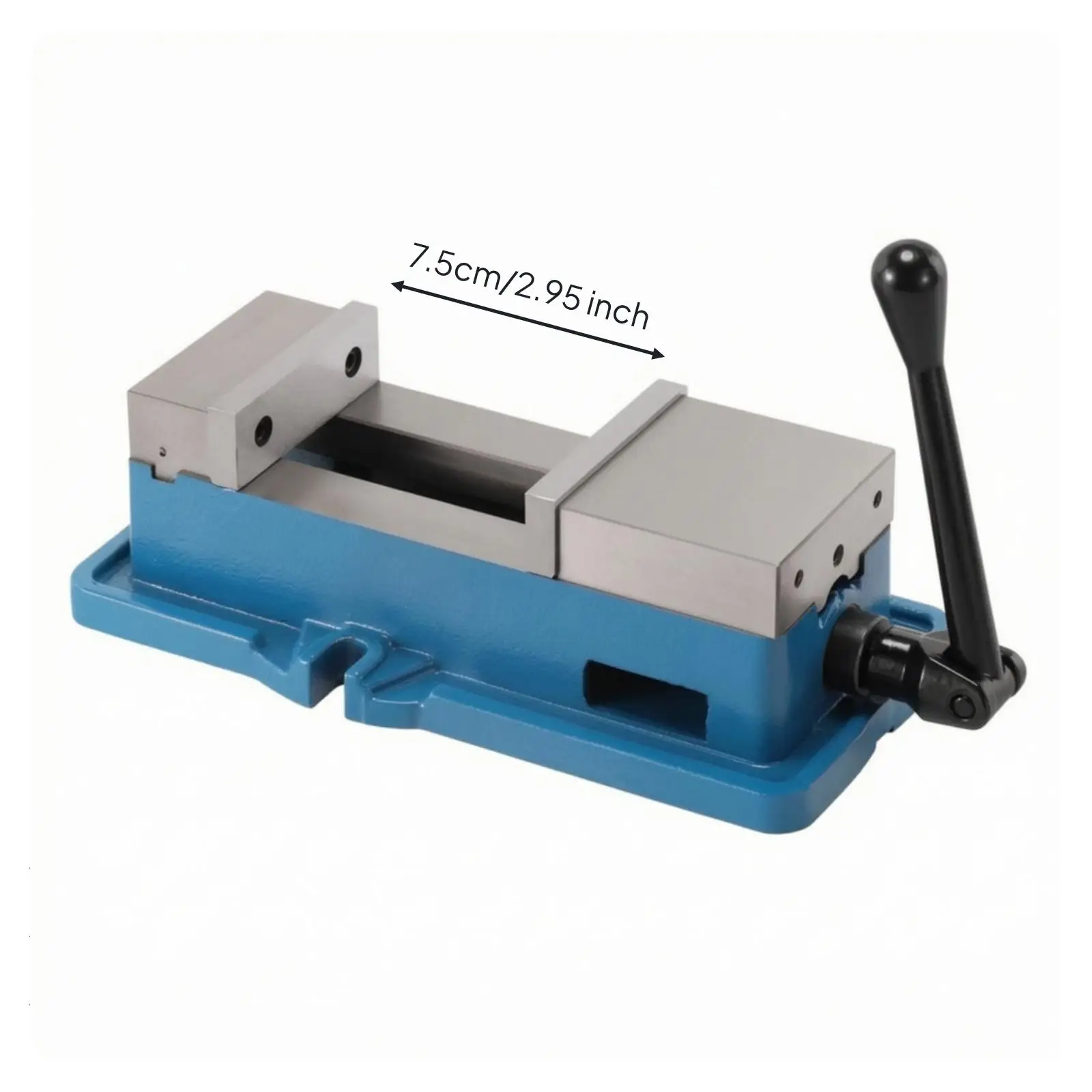 Milling Vise with Mounting Base 3-Inch Milling Machine Vise Stable Metal for Machinists, Drilling