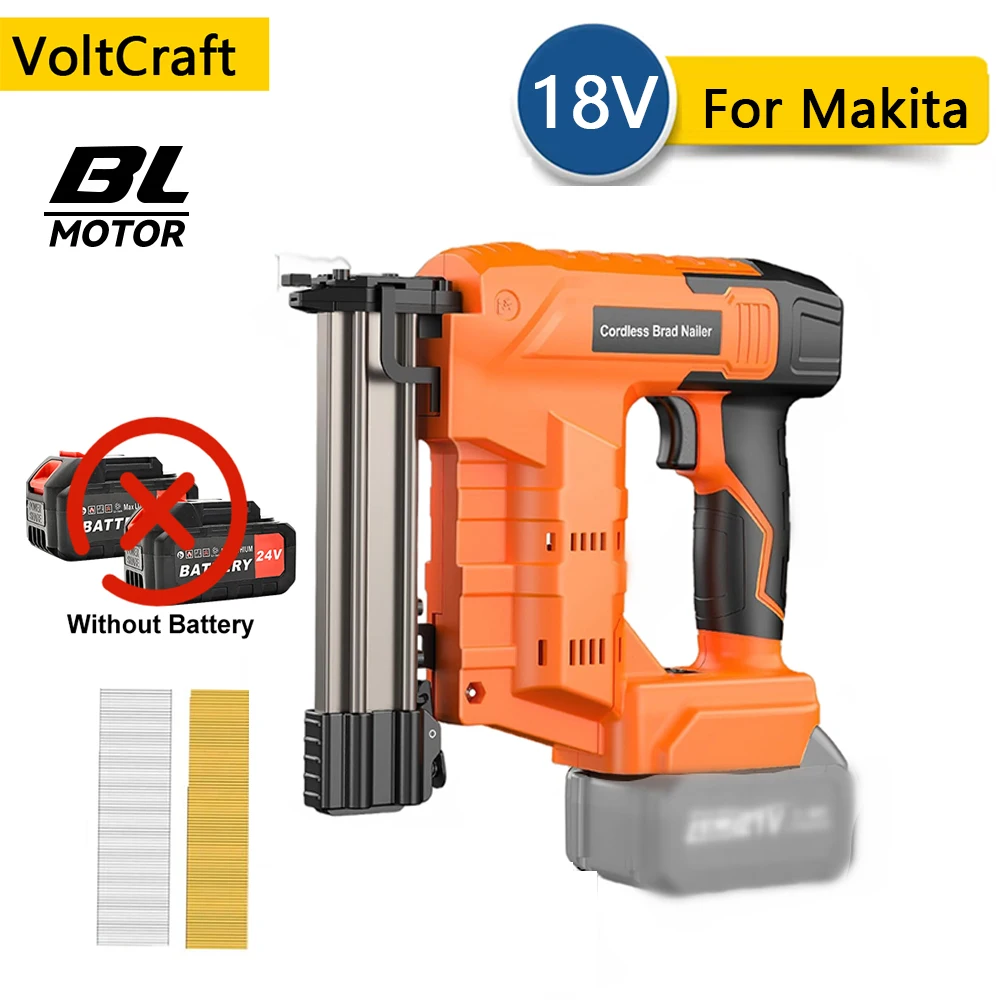 Elektrisch 2-in-1 spijkermachine/nietmachinepistool voor Makita 18V batterij met 800 nietjes, 800 nagel F32/245K draadloos gereedschap met 4-modus nagel