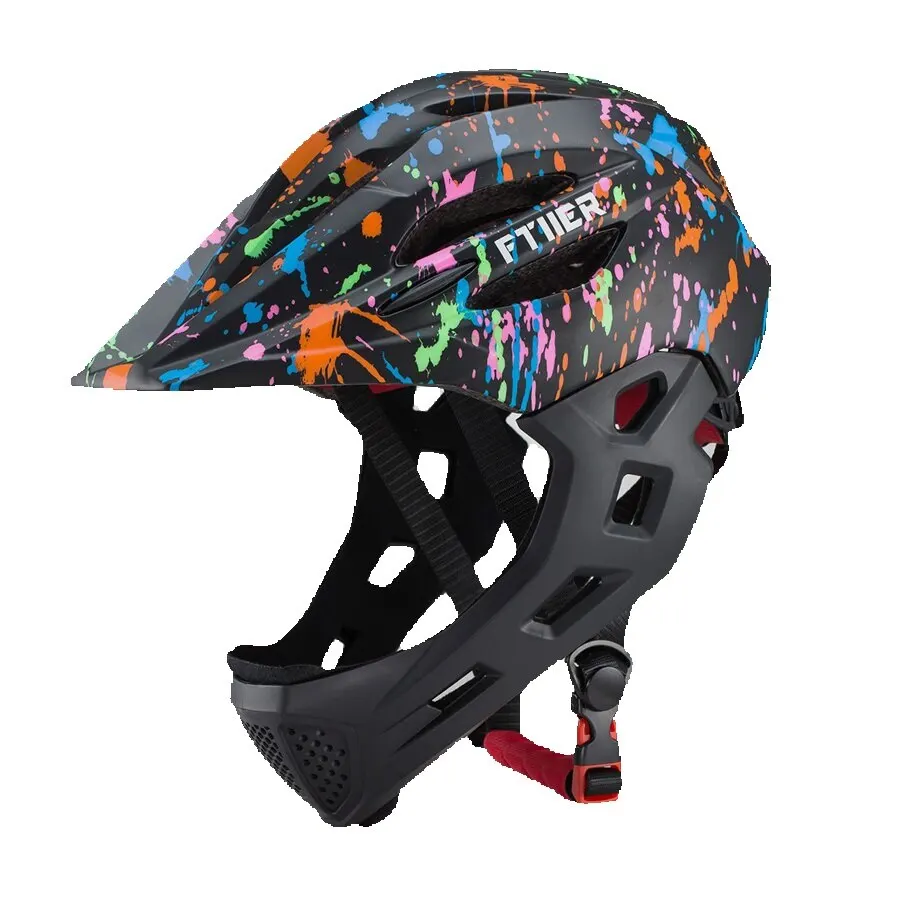 AliExpress wildside Fullface mtb cycling helmet for kids bike helmet OFF-ROAD full face safe mountain bike helmet with visor dh bicycle helmet