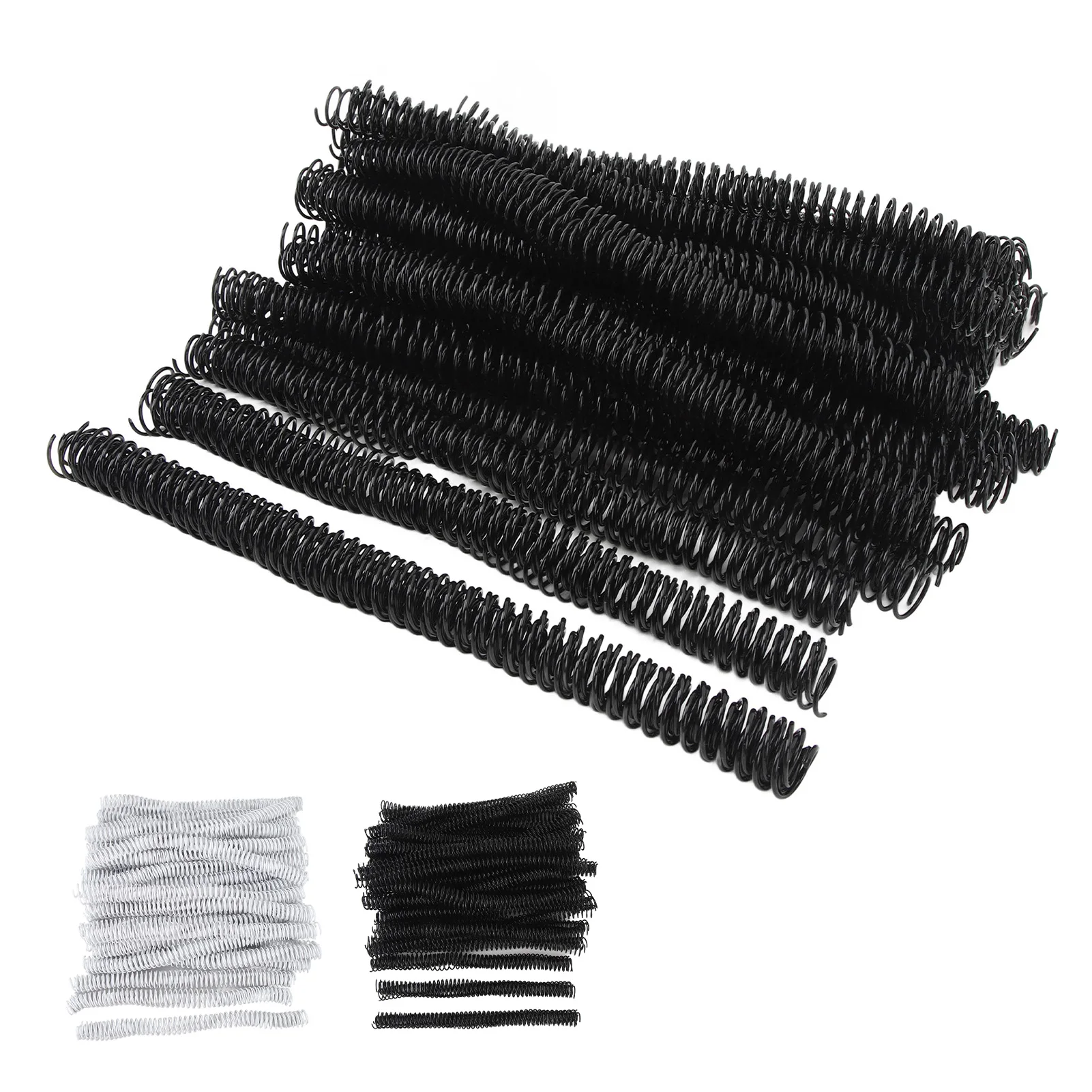

100PCS Spiral Binding Coils 16mm Diameter 48 Teeth 4:1 Combs Spines for A4 Paper Plastic Spiral Binding Coil