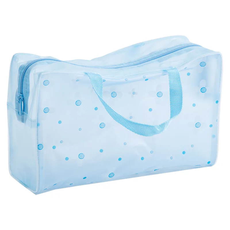 PVC Transparent Cosmetic Bag Clear Makeup Bag for Women Girl Waterproof Zipper Beauty Case Travel Toiletry Bags Handbag