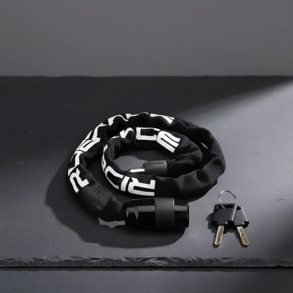 

Мотоциклетный цепной замок, портативный противоугонный замок для горного велосипеда с высокой безопасностью и 2 ключами для скутера, электрический электронный велосипед