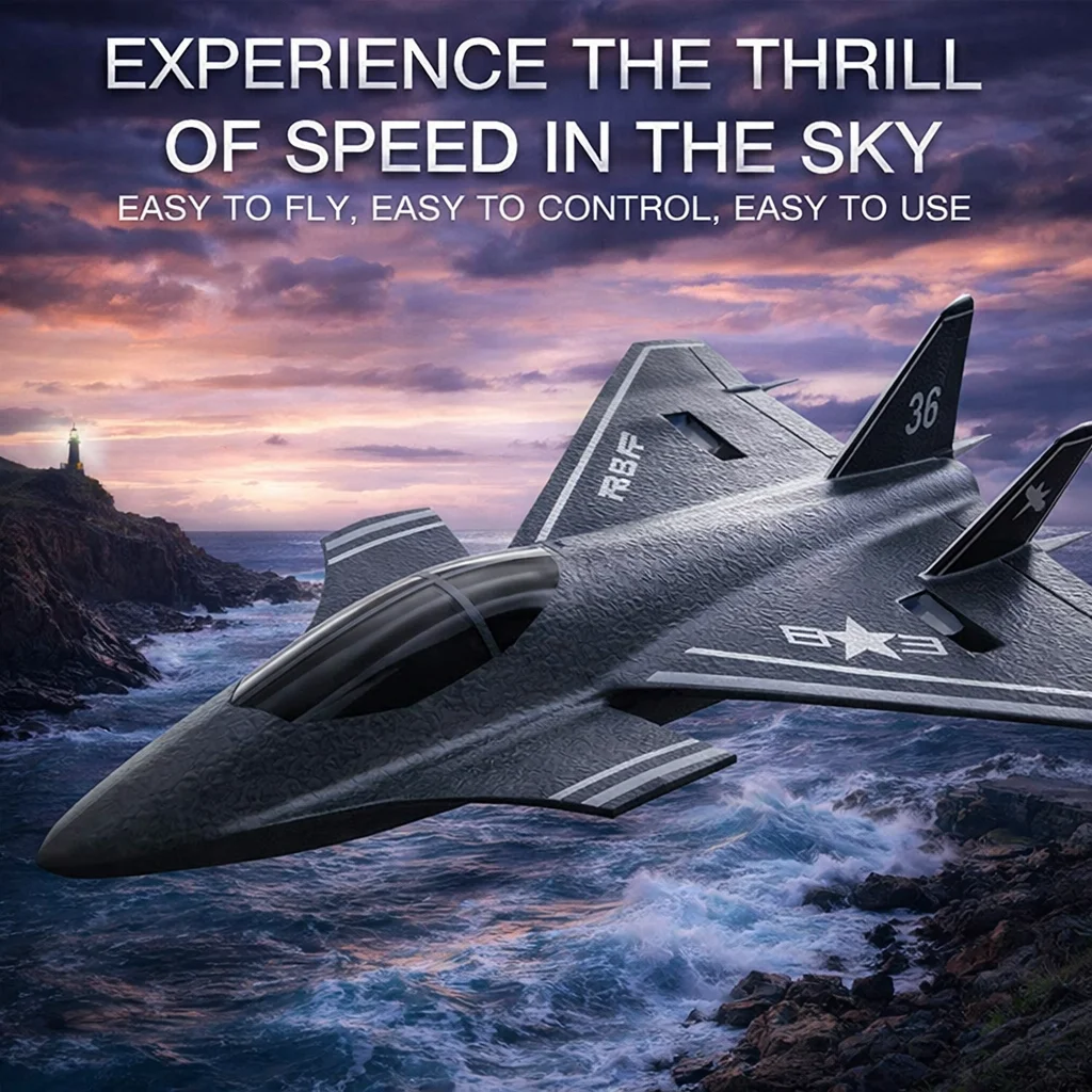 

J20 RC Plane 2.4G 4CH KF609 Aircraft With Intelligent Gyroscope One Key Acrobatic EPP Foam Fighter Model For Boy Gift