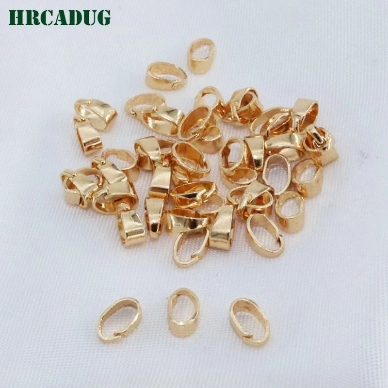 Jewelry Supplies Melon Seed Buckle 18K Real Gold/Rhodium Plated Brass Metal Pendant Connectors Pinch Clasps For DIY Accessories