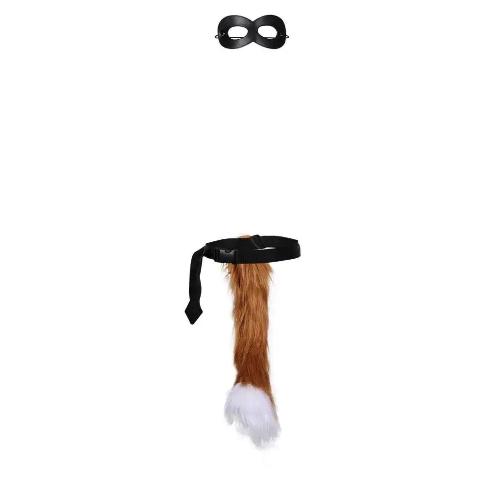 Puss Cos In Boots Cosplay Tail Eyemask Oogmasker Kinderen Jongens Meisjes Set Halloween Carnaval Fantasie Kostuum Accessoires Cadeau