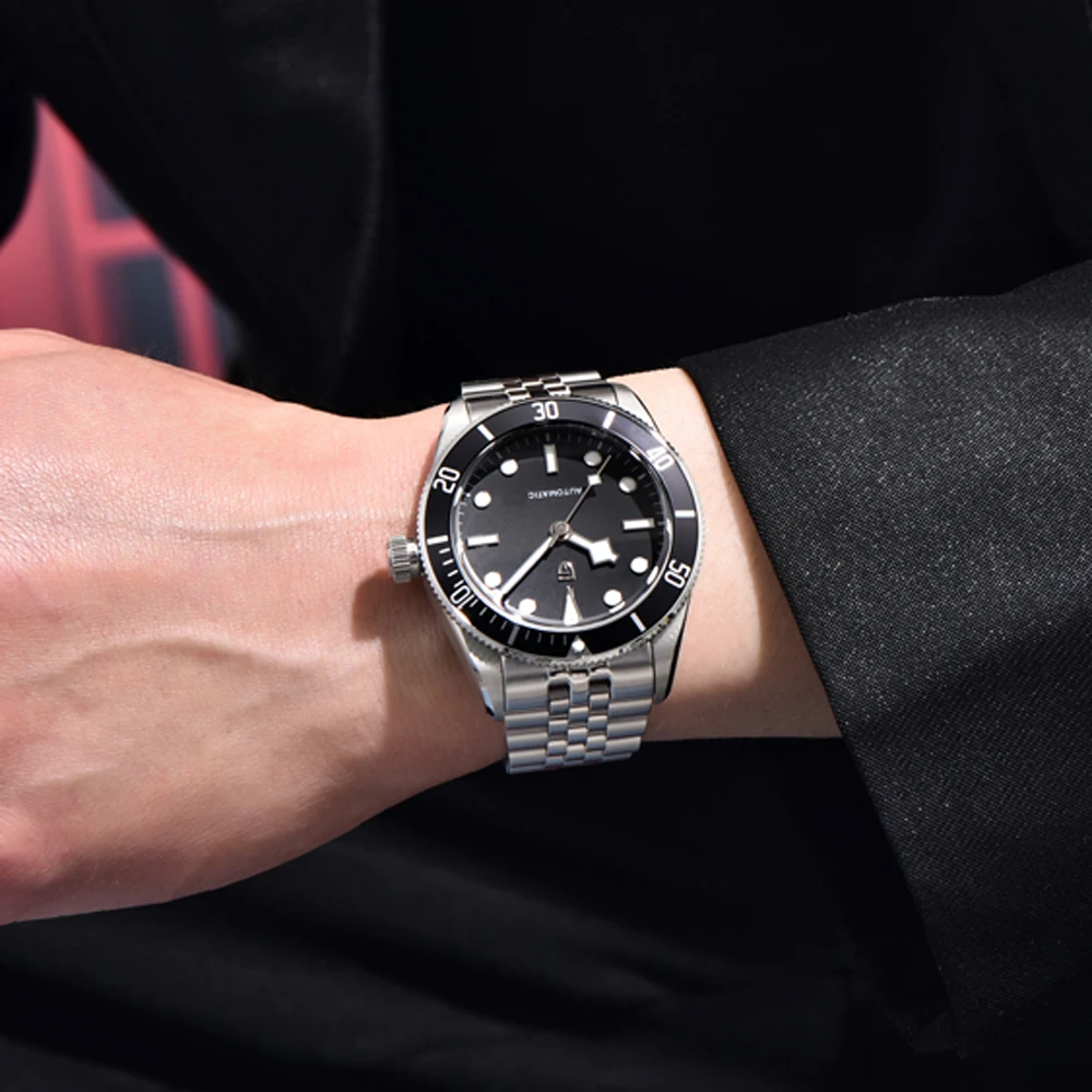 PAGANI DESIGN BB58 Retro Men's Watches Luxury Automatic Watch For Men Mechanical Wristwatch NH35 Luminous AR Sapphire Clock Gift