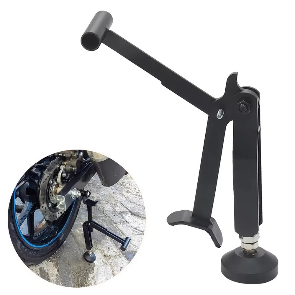 

Labor Saving Motorcycle Lift Stand Universal Adjustable Swingarm Lift Frame Foldable Heavy Duty Motorcycle Wheel Support Stand