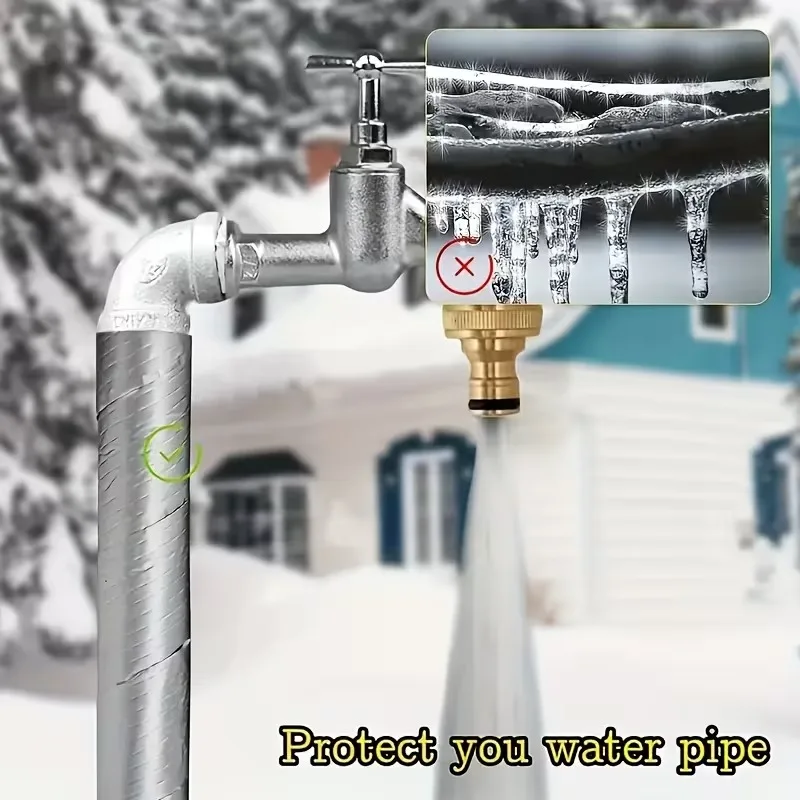 الألومنيوم احباط ذاتية اللصق الأنابيب العزل الشريط الحريق للخارجية الشتاء تجميد حماية أنابيب المياه الساخنة الباردة التفاف