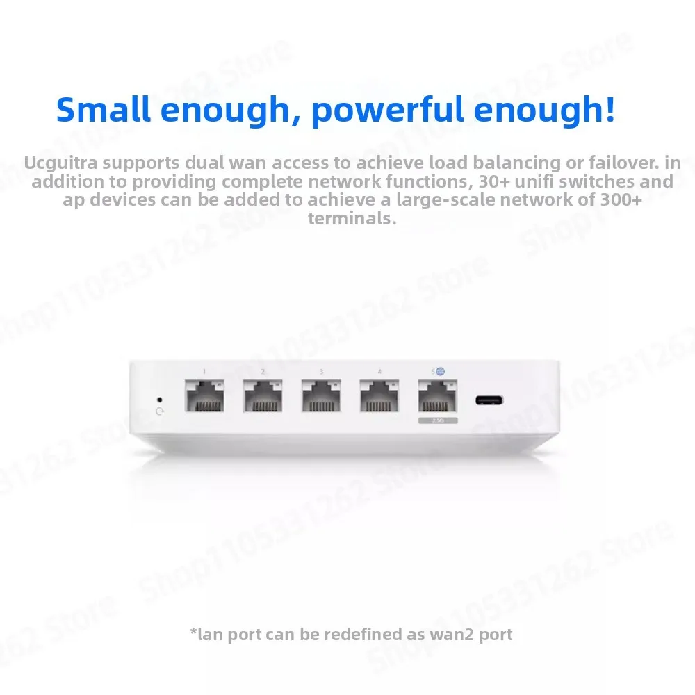 UniFi UCG-Ultra Cloud Gateway Router Dual WAN 300+ Clients Desktop