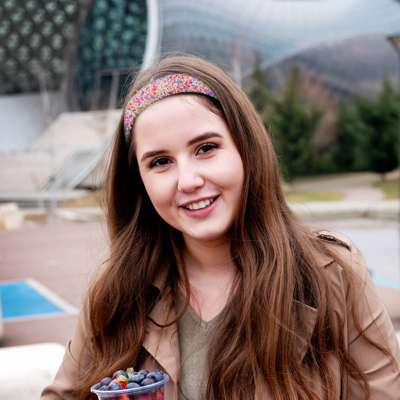 

2 шт. широких мягких повязок на голову с наполнителем, модные повязки для волос с эффектом конфетных посыпок, мягкие губчатые нескользящие повязки для спа-процедур и умывания, аксессуар для Хэллоуина