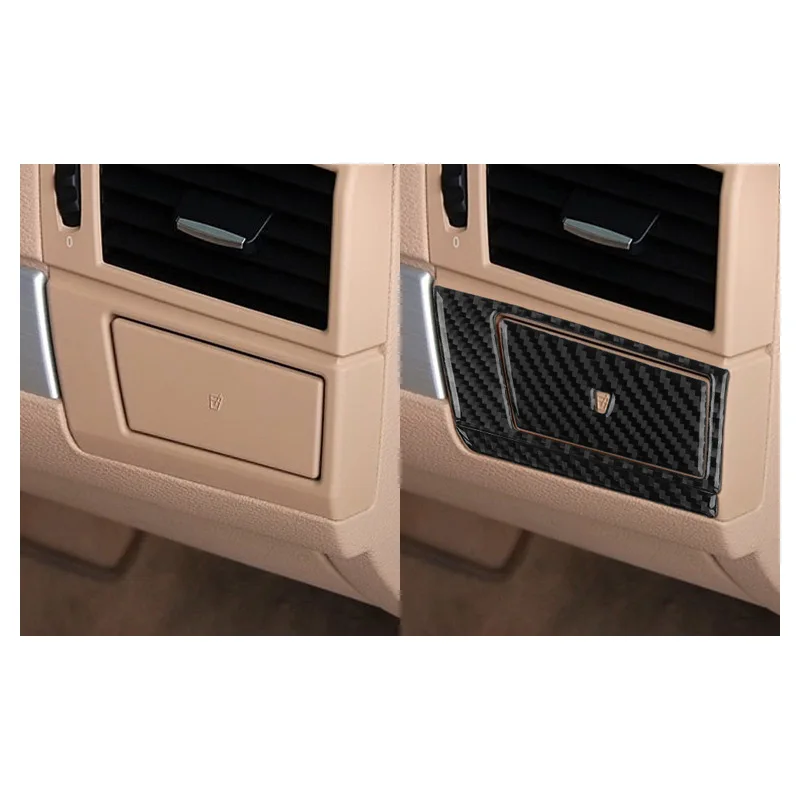 

For BMW X3 04-10 Carbon Fiber Co-driver Water Cup Panel Decorative Patch Interior Modification Accessories
