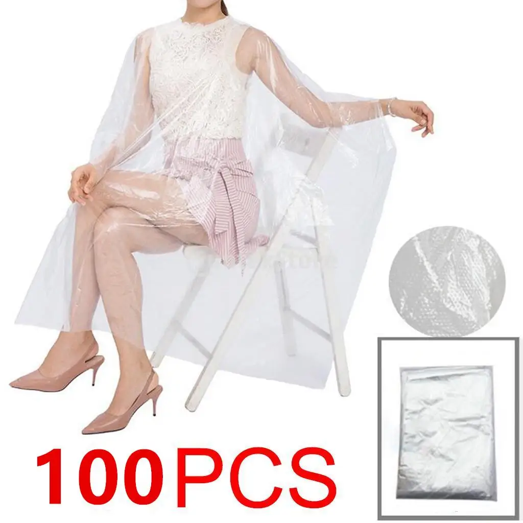 100x Disposable Neck Shawl, Waterproof Hair Salon Hairdressing for Professional Hair and Beauty Salon