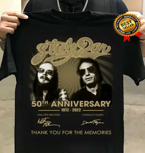 

50th Annivasary Steely Dan 1972-2022 Thank You Memories T-shirt S-3XL