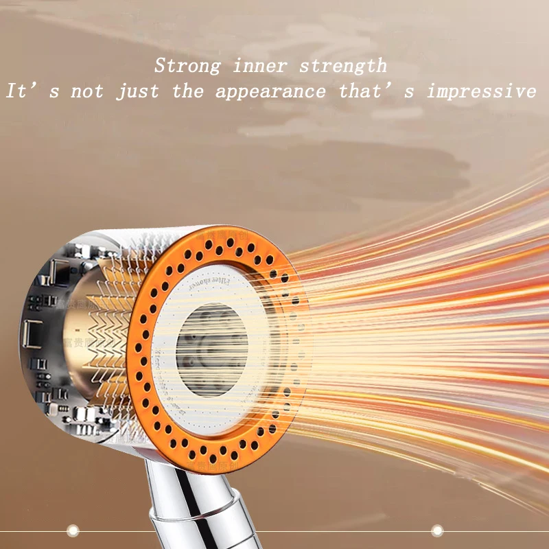 新しい 5 モードシャワーヘッドマッサージポータブルフィルター付き高圧節水シャワーヘッド蛇口浴室アクセサリーセット