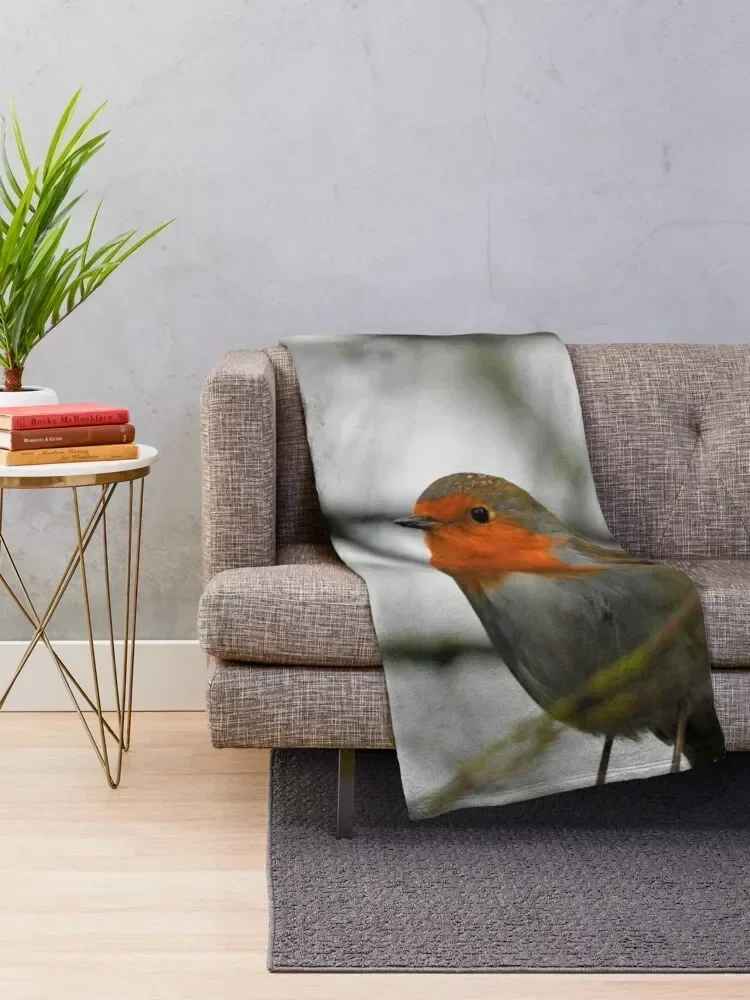 Little Robin Throw Blanket Furry Weighted Blankets