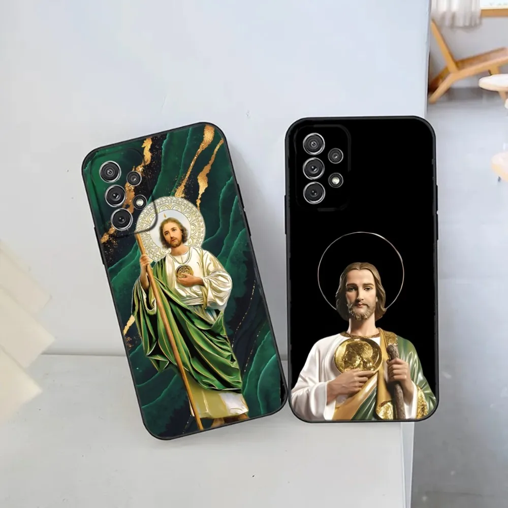 San Judas Tadeo  Phone Case For Samsung S21,S22 Ultra,S20,S30 plus,S22 plus,S23,S30 ultra 5G Silicone Cover