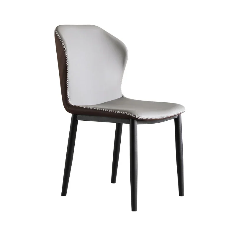 Luxury Restaurant Dining Room Chairs Pu Leather Rice White High Back Modern Dining Chairs