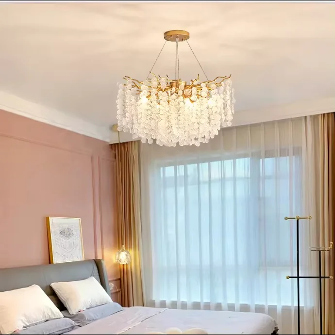 Factory Price Dinning Room Living Room Tree Branch Lamp Stainless Steel Modern clear Crystal