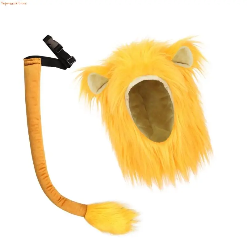 Q5WE ودود الأدوار لعب القناع ملحق الأزياء الآمن للحيوانات للنشاط