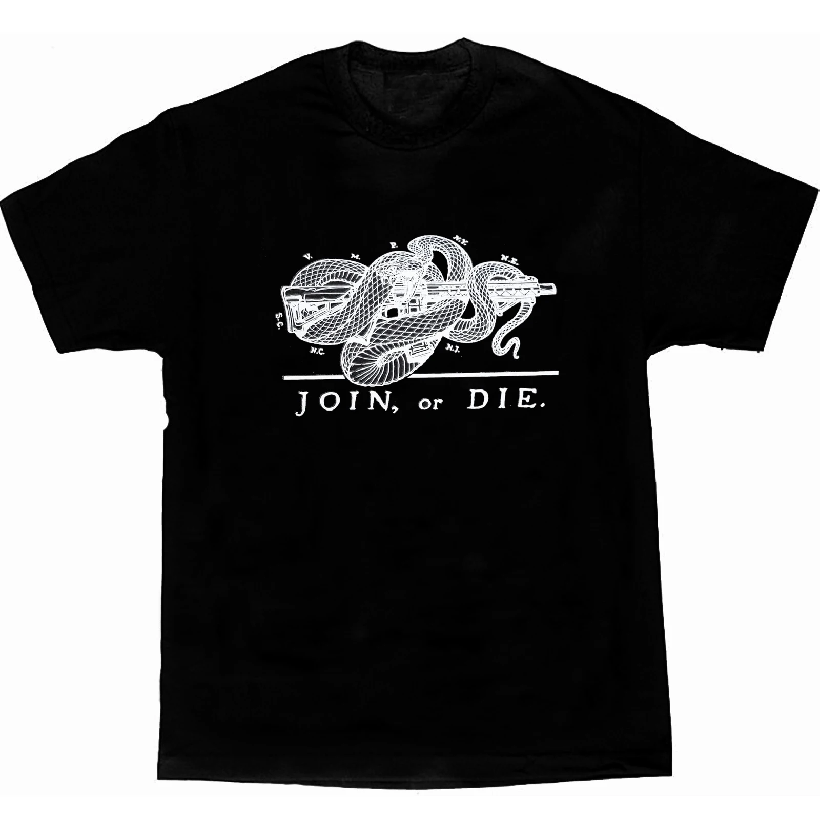 Jion or Die. American Patriot T-Shirt Short Sleeve Casual 100% Cotton O-Neck Summer Mens T-shirt