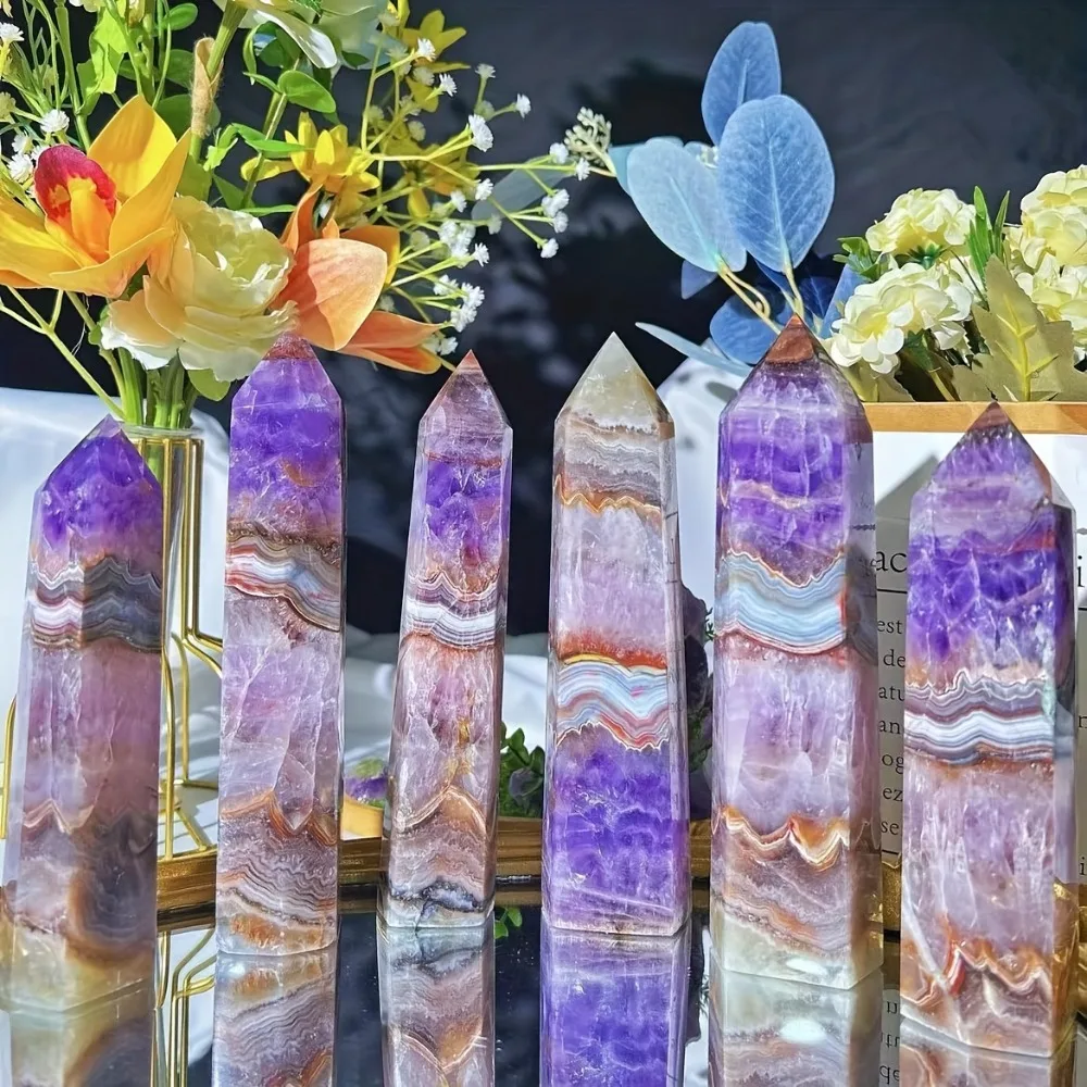 

Аметист Кружева Агат Кристалл Башня Кристалл Хола Исцеляющий Кварц Колонна Подарки Ремесла Полудрагоценные Камни Ручной Работы