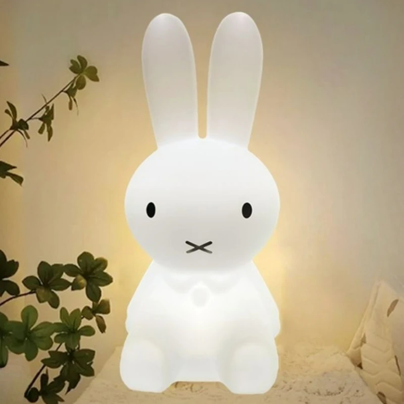 Cute Lighting Rabbit Mood Light LED Desk Lamp Cute Cartoon Children\'s Gift Bedroom Bedside Light Living Room Floor Light