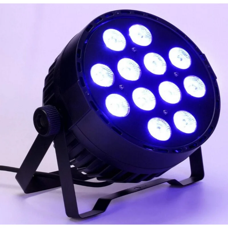 

IP65 Waterproof PVC 12PCS RGBW 4-IN-1 LED Lighting Outdoor Stage Par Light DMX512 Control CRI90 800LM Dimmable