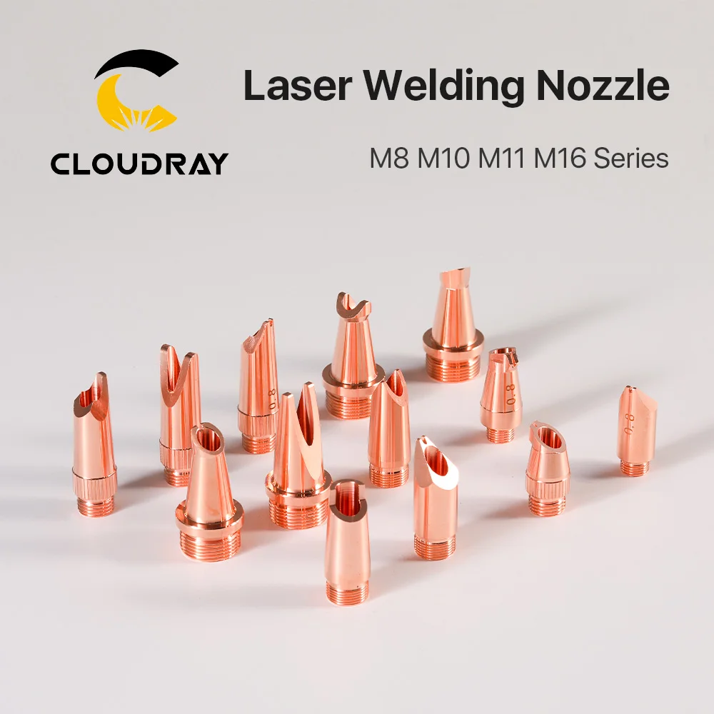 Cloudray Handbediende Laserlasmondstuk M8 M10 M11 M16 Mount Draad met Draadaanvoer voor 1064nm Laserlasmachine