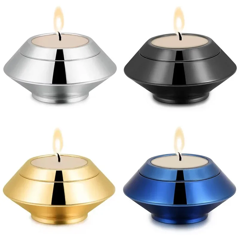 Small Keepsake Urns for Human Ashes Funeral Memorial Urn Container Candle Holder Urn Stainless Steel Memorial Ashes Holder