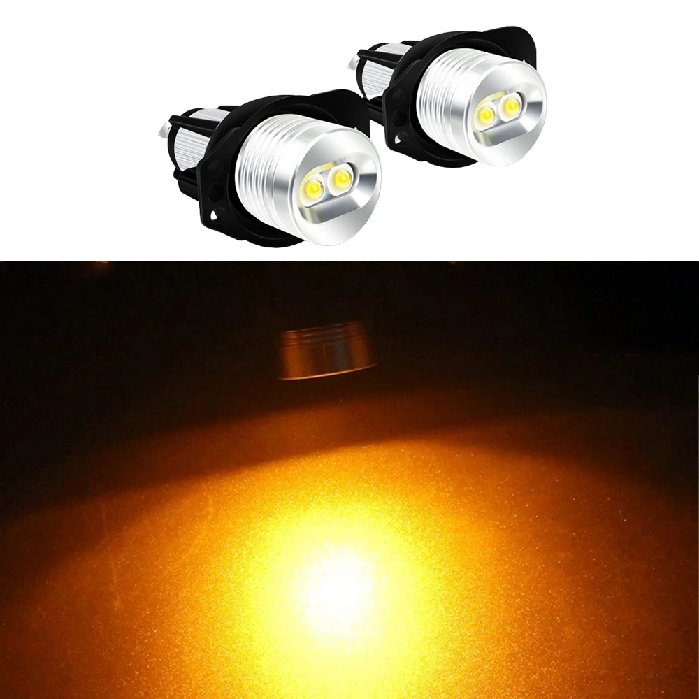 2PCS Angel Eye Halo Ring LED Bulbs 63117161444 for BMW 3 series Pre-LCI E90 E91 325i 328i 330i 335i 335xi 2006-2012