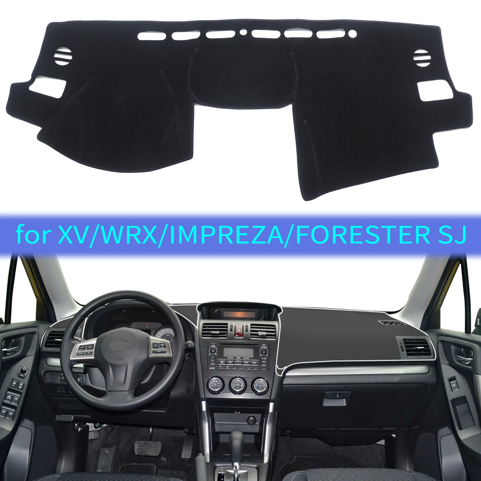 

Car Dashboard Mat for Subaru Impreza XV 2012 2013 2014 2015 2016 Sunshade Protective Carpet Dash Mat Dashmat