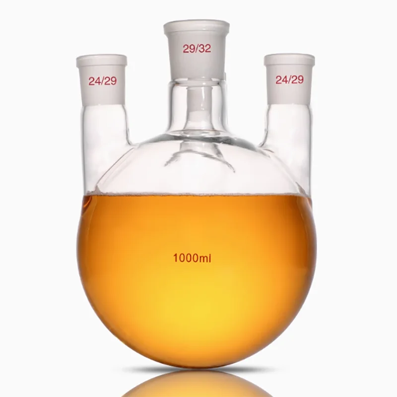 

Four-necked flask straight four-necked round bottom flask four-necked flask reaction flask distillation flask 50/100/150/250/500