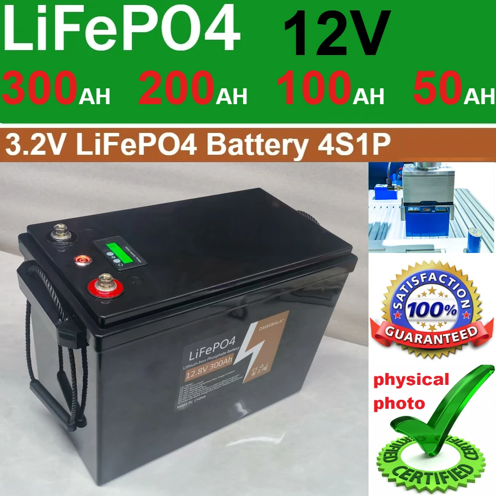 

new 12V 300Ah LiFePO4 Battery Pack 12V 300AH Lithium Iron Phosphate for Electric Marine Outboard Propulsion Motors ,Solar System