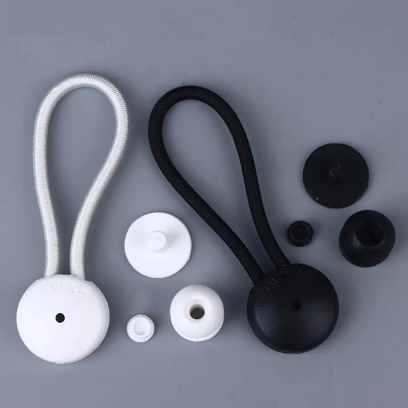 Boucle élastique avec bouton, Clip de cordon de choc, Kit d'arrimage de qualité Marine pour caravane, camion, voiture, RV, Clips de cordon élastique durables