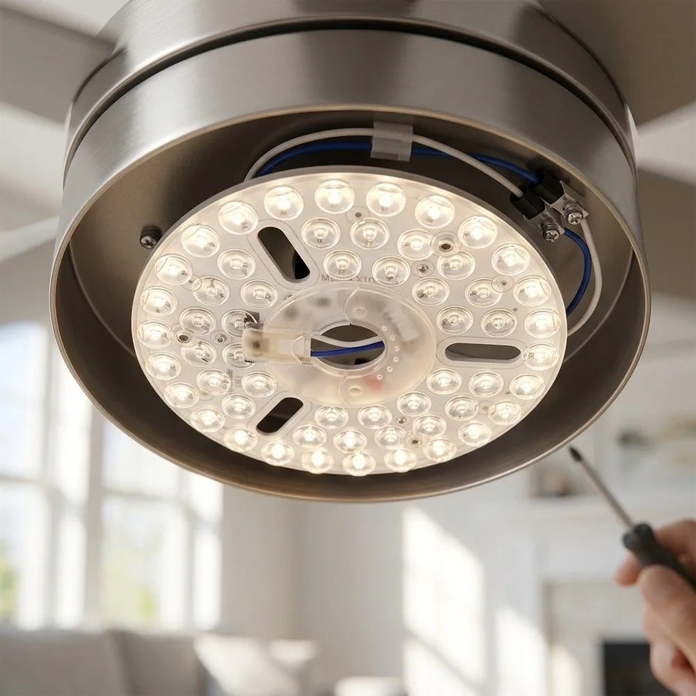For Standard Ceiling Fans LED Ceiling Fan Light For Home Renovation White Voltage Regulator Stabilizers Generator