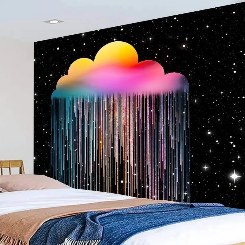 Home Decoration Astronauts and Skull Printing Poly  Poetry Paper -hanging Room background cloth tapiz