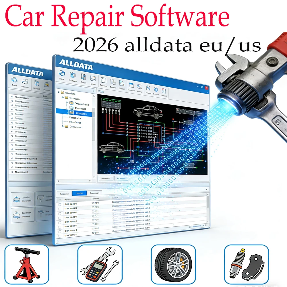 2027 Newest Online Account Repair Software for Alldata EU Car Data for Workshop Wiring Diagram Support Mobile  PC Login