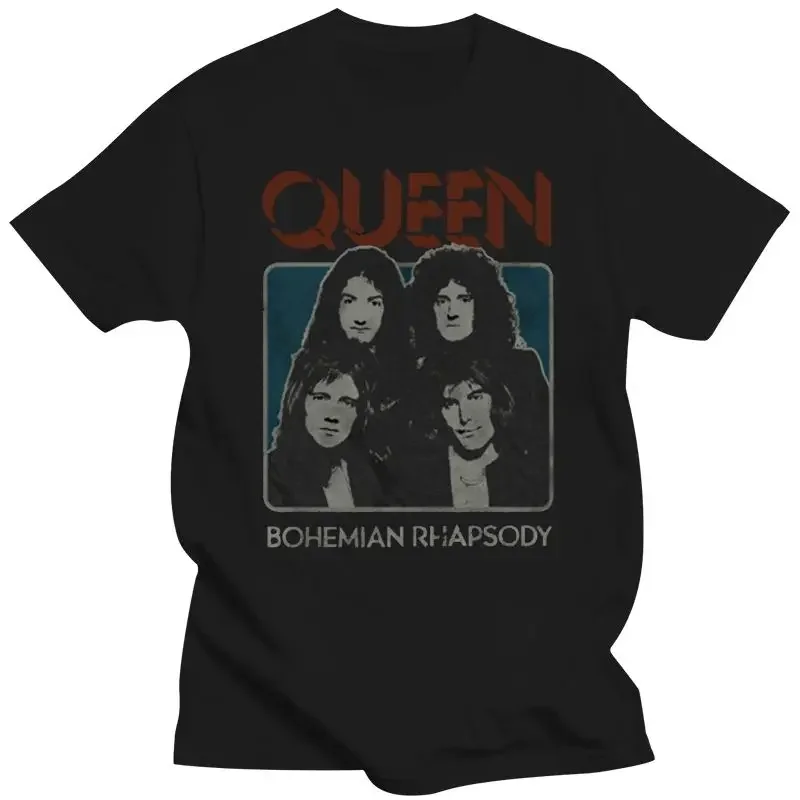 Bohemian Rhapsody Group Queen Shirt Freddie Mercury 2024 Fashion Short Sleeve Queen Vintage Rock T-shirt anime clothes Hot Sale