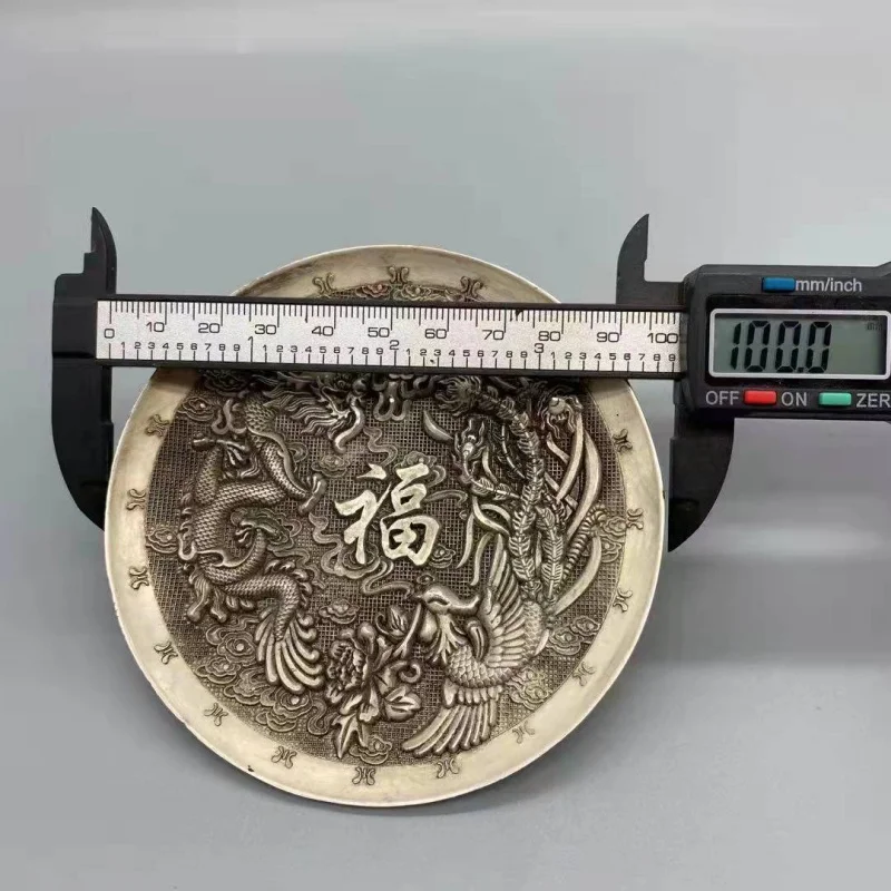 Prosperity Brought by the Dragon and the Phoenix Censer Zodiac Double Dragon Incense Holder Antique Joss-Stick Incense Base Ince