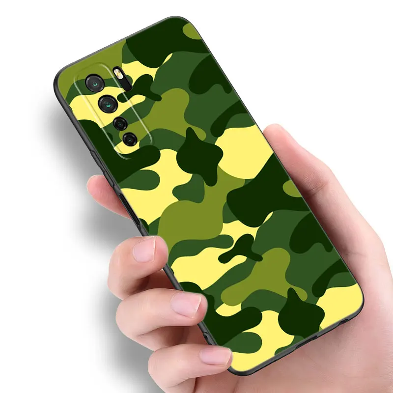 Military Army Camouflage Black Phone Case For Huawei Nova 12 11 Ultra 10 9 SE Pro 12i 11i 11E Y60 Y61 Y70 Plus Y71 Y72 Y90 Y91