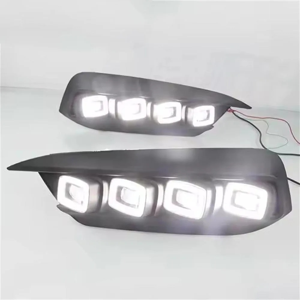 Popular Style Led Drl For Honda Civic Bugatti 2016 2017 2018 2019 Daytime Running Light With Fog Lamp Daylight Headlight Light