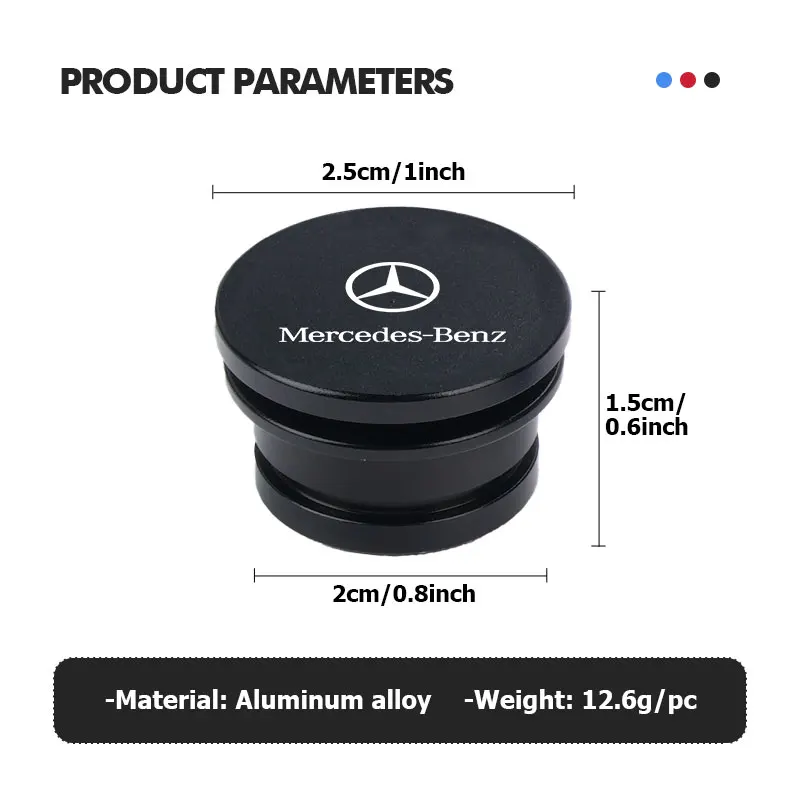 سيارة معدنية ولاعة السجائر غطاء الغبار برهان الديكور غطاء لمرسيدس بنز AMG A C E S G الفئة W201 W210 W108 W204 W205 W203
