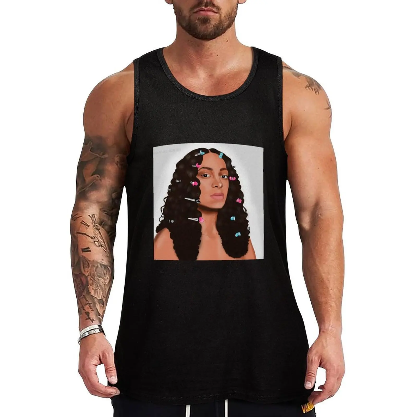 A Seat At The Table Tank Top - Camiseta sin mangas cómoda y flexible, tela elástica, ropa informal