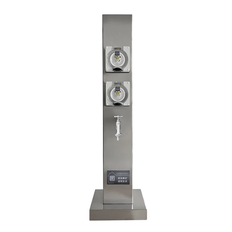 Multifunctional Outdoor Five Hole Socket Column Industrial Supply RV Campground IP 66 Waterproof