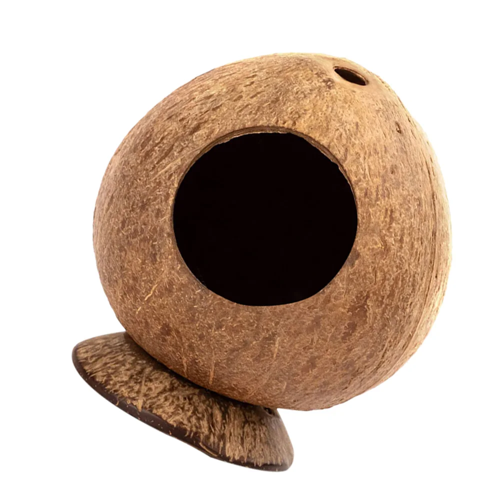 

Brown Hamster Sleeping House Rabbit Nest Small Animal Rest Spot Portable Lightweight Cage Adornment for Indoor Pets Comfortable