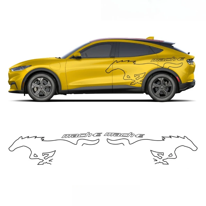 

Наклейки на автомобиль для Ford Mach-E, виниловые наклейки для кастомизации кузова, спортивные и модные аксессуары.