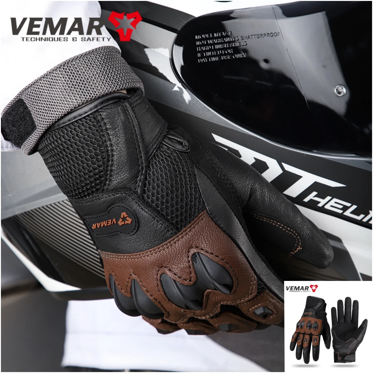 

Summer Leather Motorcycle Gloves Breathable Mesh Moto Racing Gloves Full Finger Touch Screen Motorbike Motorcross Gloves S-XXL